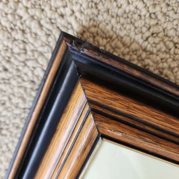 Vintage Gerlach Art Horses 3D Paper Tole in Rustic Wooden Glass Frame - Picture 9 of 14